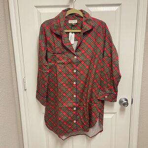 NWT Jaye's Studio Holiday Plaid Nightgown